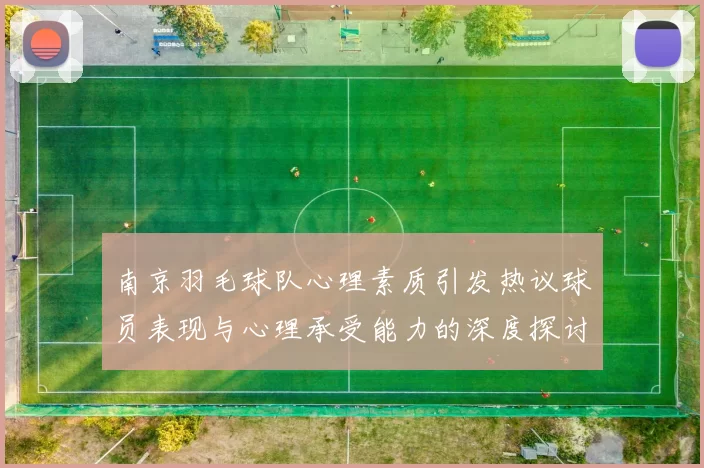 南京羽毛球队心理素质引发热议球员表现与心理承受能力的深度探讨